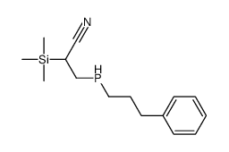 3-(3-phenylpropylphosphanyl)-2-trimethylsilylpropanenitrile结构式