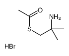 S-(2-amino-2-methylpropyl) ethanethioate,hydrobromide Structure