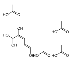 acetic acid,penta-2,4-diene-1,1,2,5-tetrol Structure