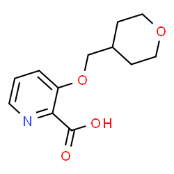 3-(Oxan-4-ylmethoxy)pyridine-2-carboxylic acid结构式