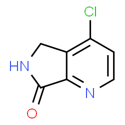 4-chloro-5H-pyrrolo[3,4-b]pyridin-7(6H)-one结构式