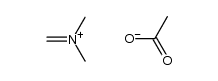 N-methyl-N-methylenemethanaminium acetate Structure