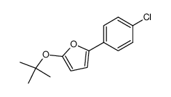 5-(4-chlorophenyl)-2-(1,1-dimethylethoxy)furan Structure
