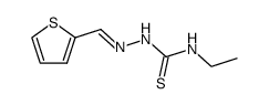 thiophene-2-carbaldehyde-N1-ethyl thiosemicarbazone结构式