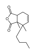 7-butyl-7,7a-dimethyl-3a,4-dihydro-2-benzofuran-1,3-dione结构式
