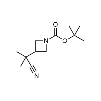 tert-Butyl 3-(2-cyanopropan-2-yl)azetidine-1-carboxylate Structure