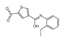 N-(2-ethylphenyl)-5-nitrothiophene-3-carboxamide结构式