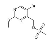 (5-Bromo-2-(Methylthio)Pyrimidin-4-Yl)Methyl Methanesulfonate Structure