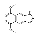dimethyl 1H-indole-5,6-dicarboxylate结构式