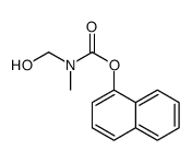 naphthalen-1-yl N-(hydroxymethyl)-N-methylcarbamate结构式