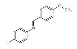 Benzenamine,4-chloro-N-[(4-methoxyphenyl)methylene]-结构式