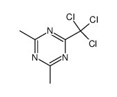 2,4-dimethyl-6-trichloromethyl-[1,3,5]triazine Structure