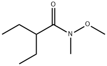 2-Ethyl-N-methoxy-N-methyl-butyramide Structure