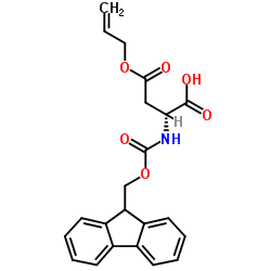 N-FMOC-O-甲醛基-D-天冬氨酸结构式