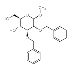 甲基2,3-二-O-苄基-α-D-吡喃葡萄糖苷结构式