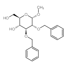 a-D-Glucopyranoside, methyl2,3-bis-O-(phenylmethyl)- structure