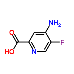 4-Amino-5-fluoro-2-pyridinecarboxylic acid结构式