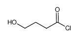 Butanoyl chloride, 4-hydroxy-结构式