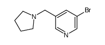 3-bromo-5-(pyrrolidin-1-ylmethyl)pyridine structure