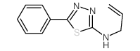 5-phenyl-N-prop-2-enyl-1,3,4-thiadiazol-2-amine Structure