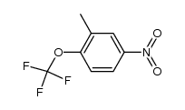 1-trifluoromethoxy-2-methyl-4-nitro-benzene结构式