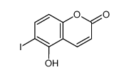 5-hydroxy-6-iodo-2H-chromen-2-one结构式