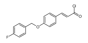 3-[4-[(4-fluorophenyl)methoxy]phenyl]prop-2-enoyl chloride结构式