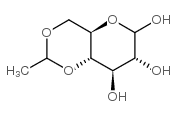 4,6-O-乙叉-D-吡喃葡萄糖结构式