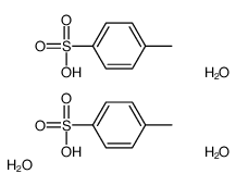 4-methylbenzenesulfonic acid,trihydrate Structure