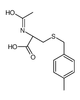(2R)-2-acetamido-3-[(4-methylphenyl)methylsulfanyl]propanoic acid结构式