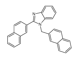 2-naphthalen-2-yl-1-(naphthalen-2-ylmethyl)benzimidazole结构式