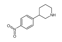 3-(4-硝基苯基)哌啶结构式