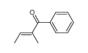 (E)-2-methyl-1-phenyl-2-buten-1-one Structure