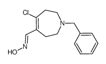 5-chloro-1-(phenylmethyl)-2,3,6,7-tetrahydro-1H-azepine-4-carbaldehyde oxime结构式