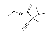1-Cyano-1-ethoxycarbonyl-2,2-dimethylcyclopropan Structure