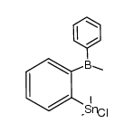 1-[methyl(phenyl)boryl]-2-(chlorodimethylstannyl)benzene Structure