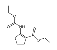 ethyl 2-[(ethoxycarbonyl)amino]-1-cyclopentene-1-carboxylate Structure