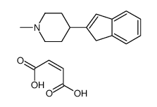 (E)-but-2-enedioic acid,4-(1H-inden-2-yl)-1-methylpiperidine结构式