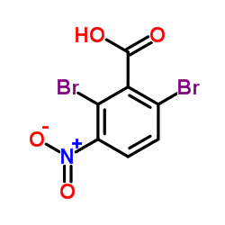 2,6-Dibromo-3-nitrobenzoic acid结构式