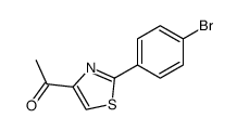 1-[2-(4-bromo-phenyl)-thiazol-4-yl]-ethanone Structure