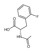 (S)-2-acetamido-3-(2-fluorophenyl)propanoic acid结构式