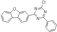 2-氯-4-(3-二苯并呋喃基)-6-苯基-1,3,5-三嗪结构式