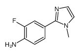 2-fluoro-4-(1-methylimidazol-2-yl)aniline结构式