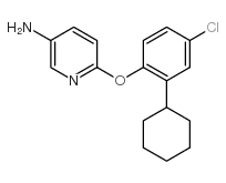 6-(4-chloro-2-cyclohexylphenoxy)pyridin-3-amine structure