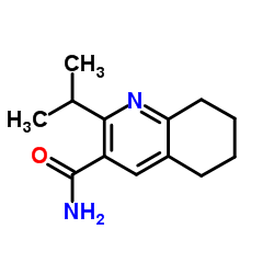 2-Isopropyl-5,6,7,8-tetrahydro-3-quinolinecarboxamide结构式