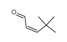 4,4-dimethyl-pent-2c-enal结构式