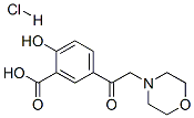 Salicylic acid, 5-(morpholinoacetyl)-, hydrochloride picture