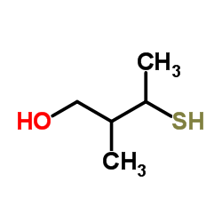 3-mercapto-2-methylbutanol Structure