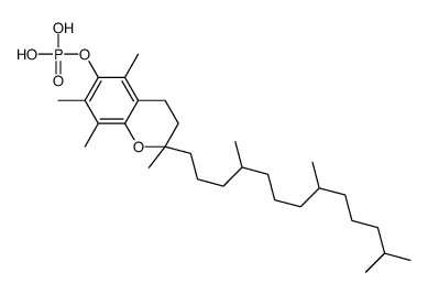 [2,5,7,8-tetramethyl-2-(4,8,12-trimethyltridecyl)-3,4-dihydrochromen-6-yl] dihydrogen phosphate结构式