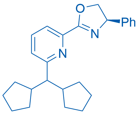 (R)-2-(6-(二环戊基甲基)吡啶-2-基)-4-苯基-4,5-二氢恶唑结构式